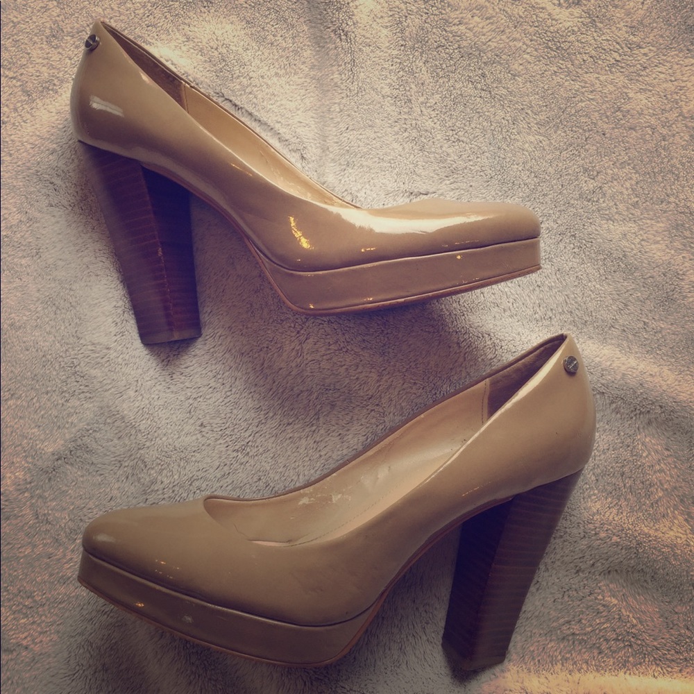 Calvin Klein nude platforms